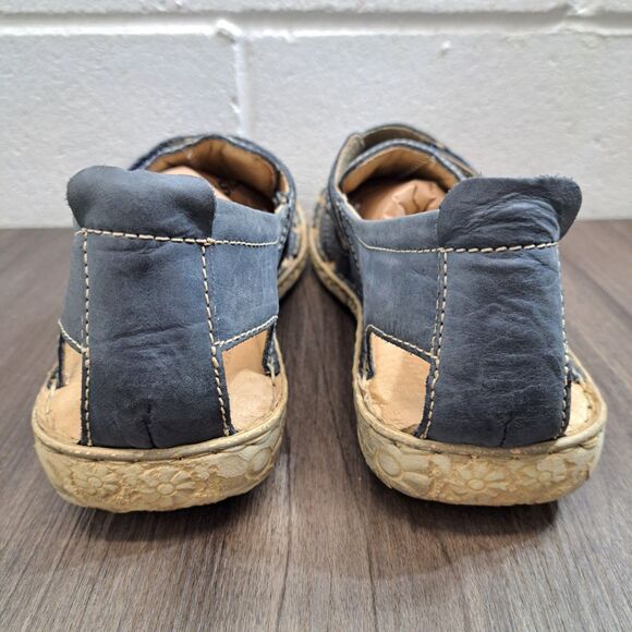 Josef Seibel Sandals Flats Comfort Shoes Gray Stitched Leather Women's Size 9 - Picture 3 of 8